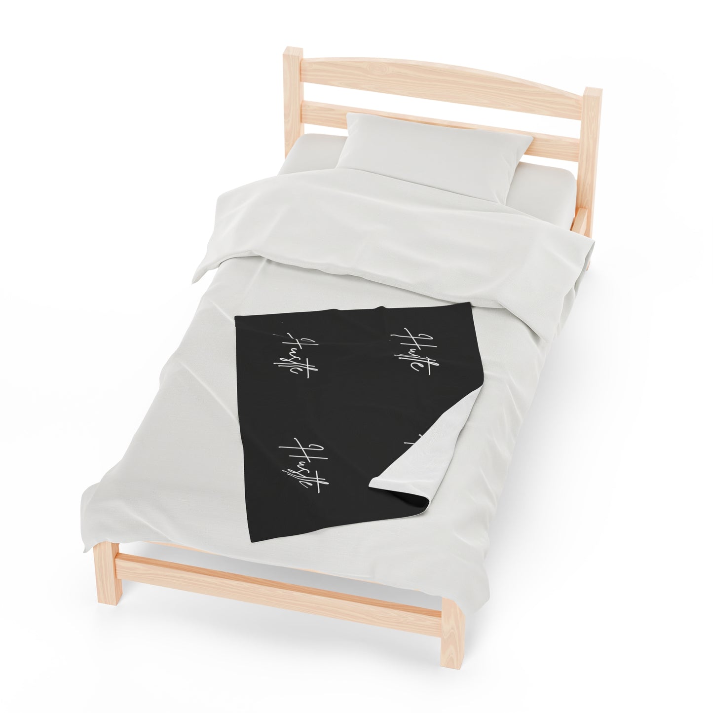 Hustle Velveteen Plush Blanket