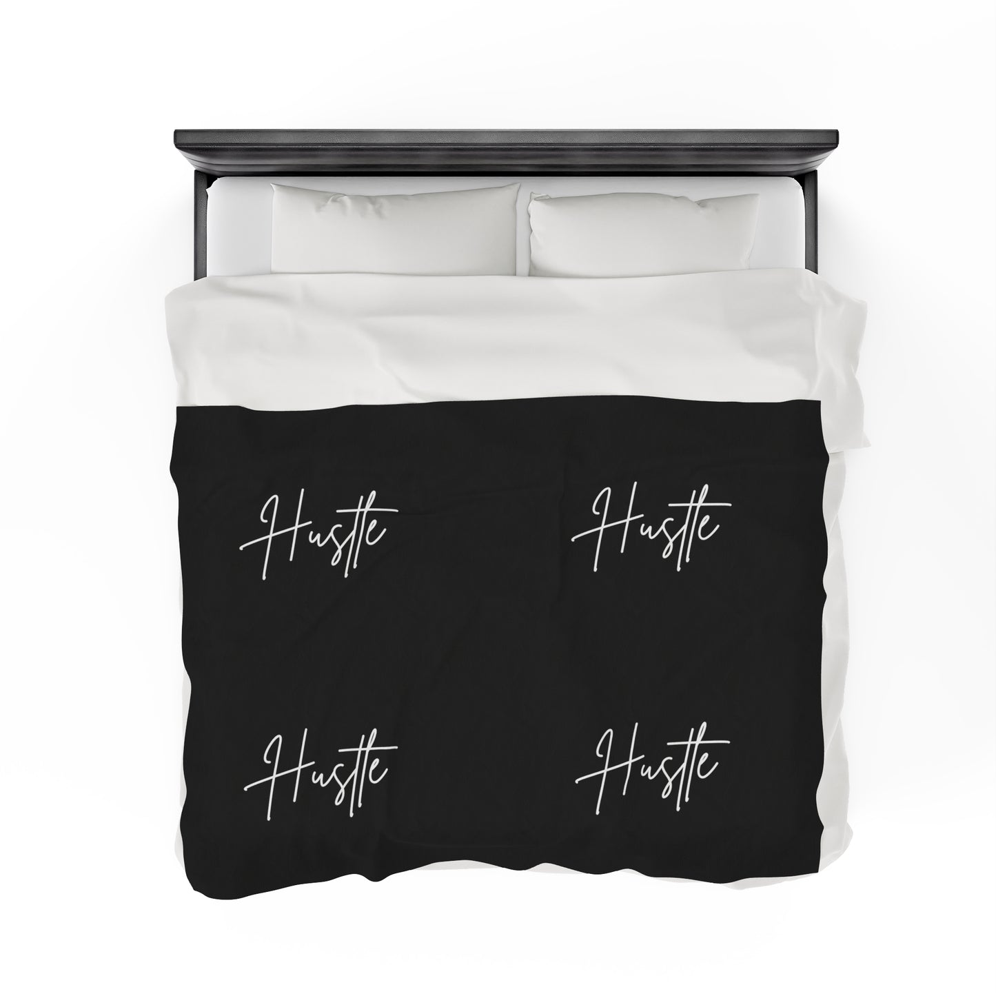 Hustle Velveteen Plush Blanket