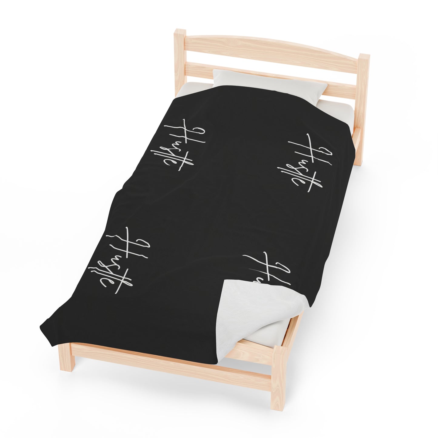 Hustle Velveteen Plush Blanket