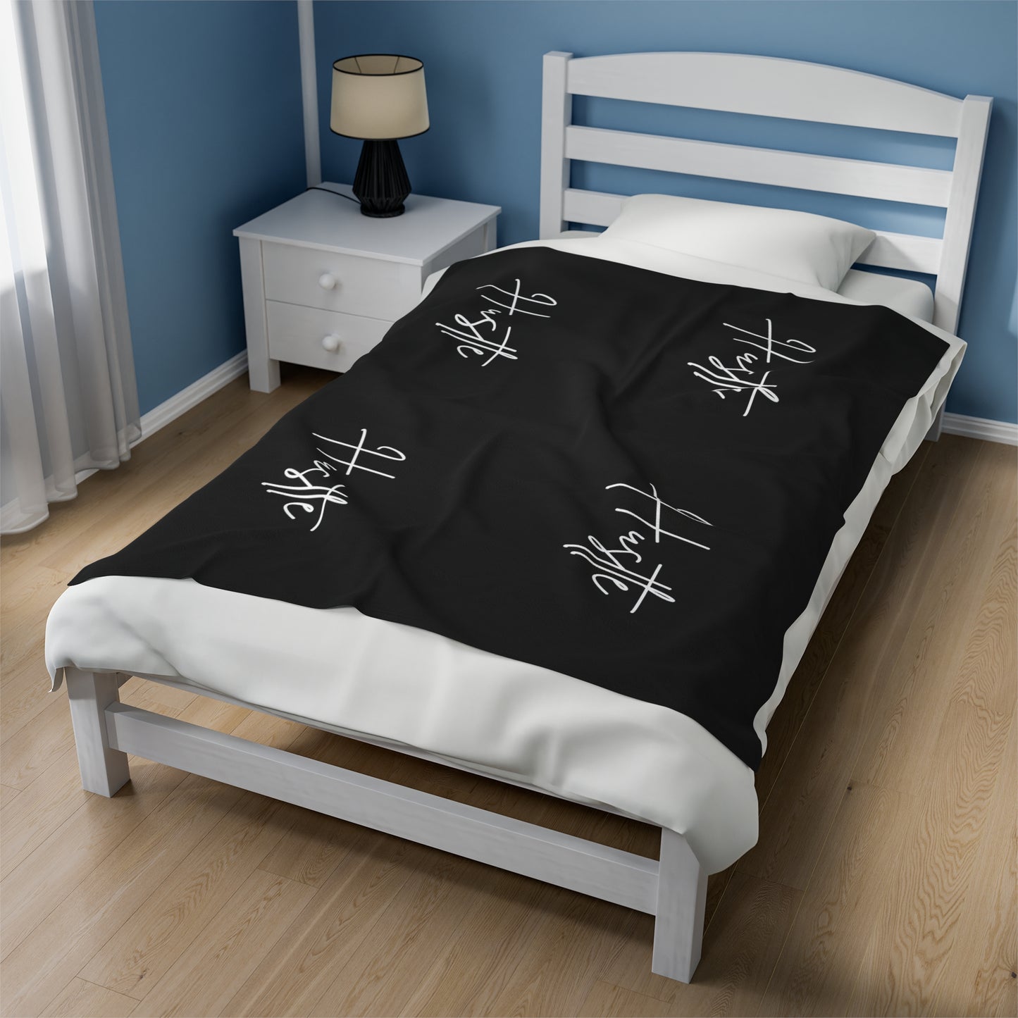 Hustle Velveteen Plush Blanket