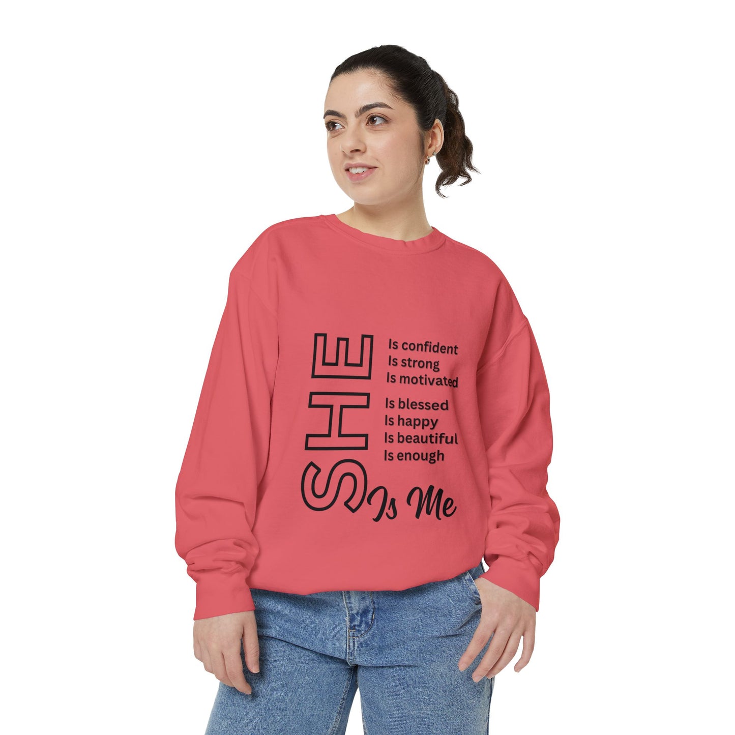 Confident SHE Garment-Dyed Sweatshirt