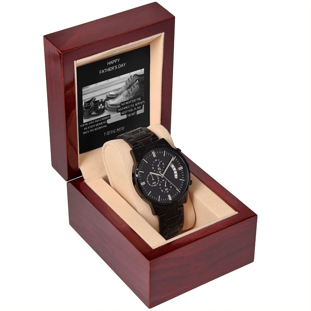 Black Chronograph Watch+FATHER'S DAY S