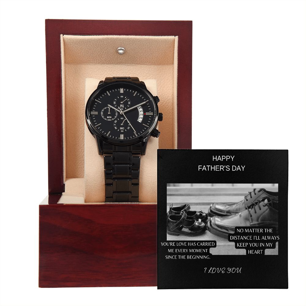 Black Chronograph Watch+FATHER'S DAY S
