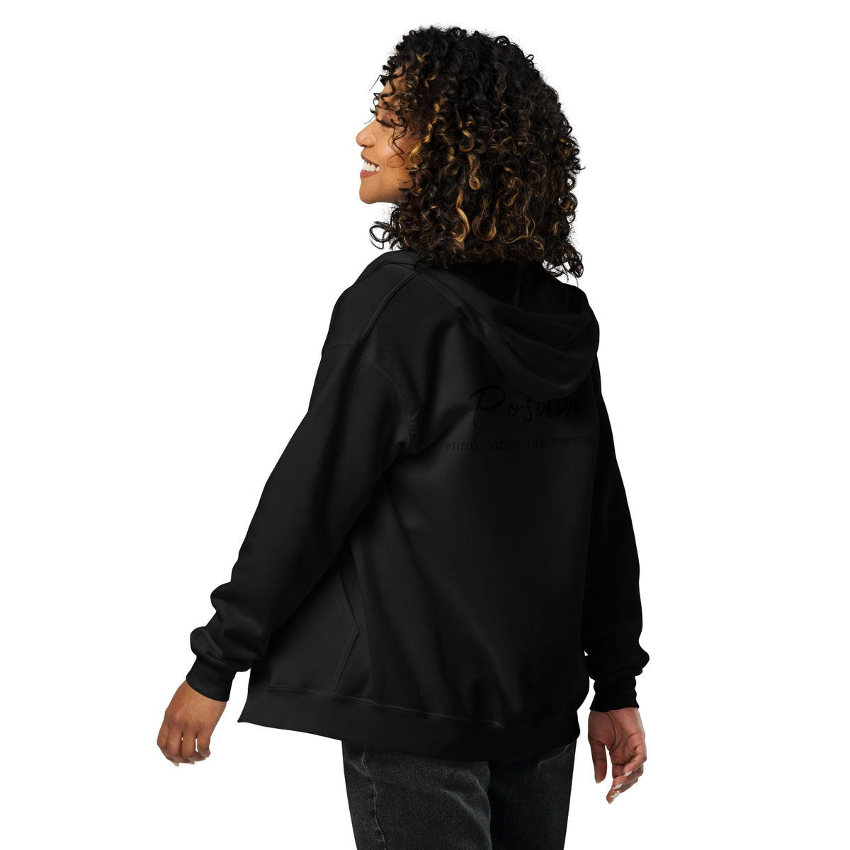 Positive Heavy blend zip hoodie