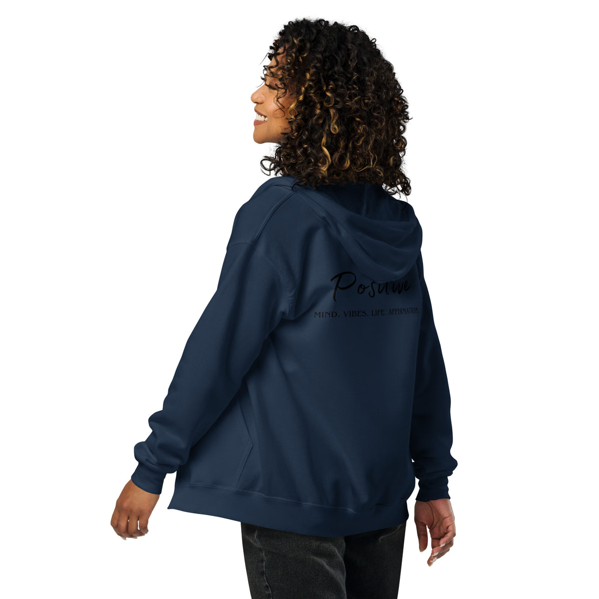 Positive Heavy blend zip hoodie