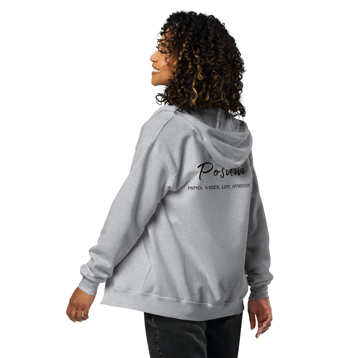 Positive Heavy blend zip hoodie