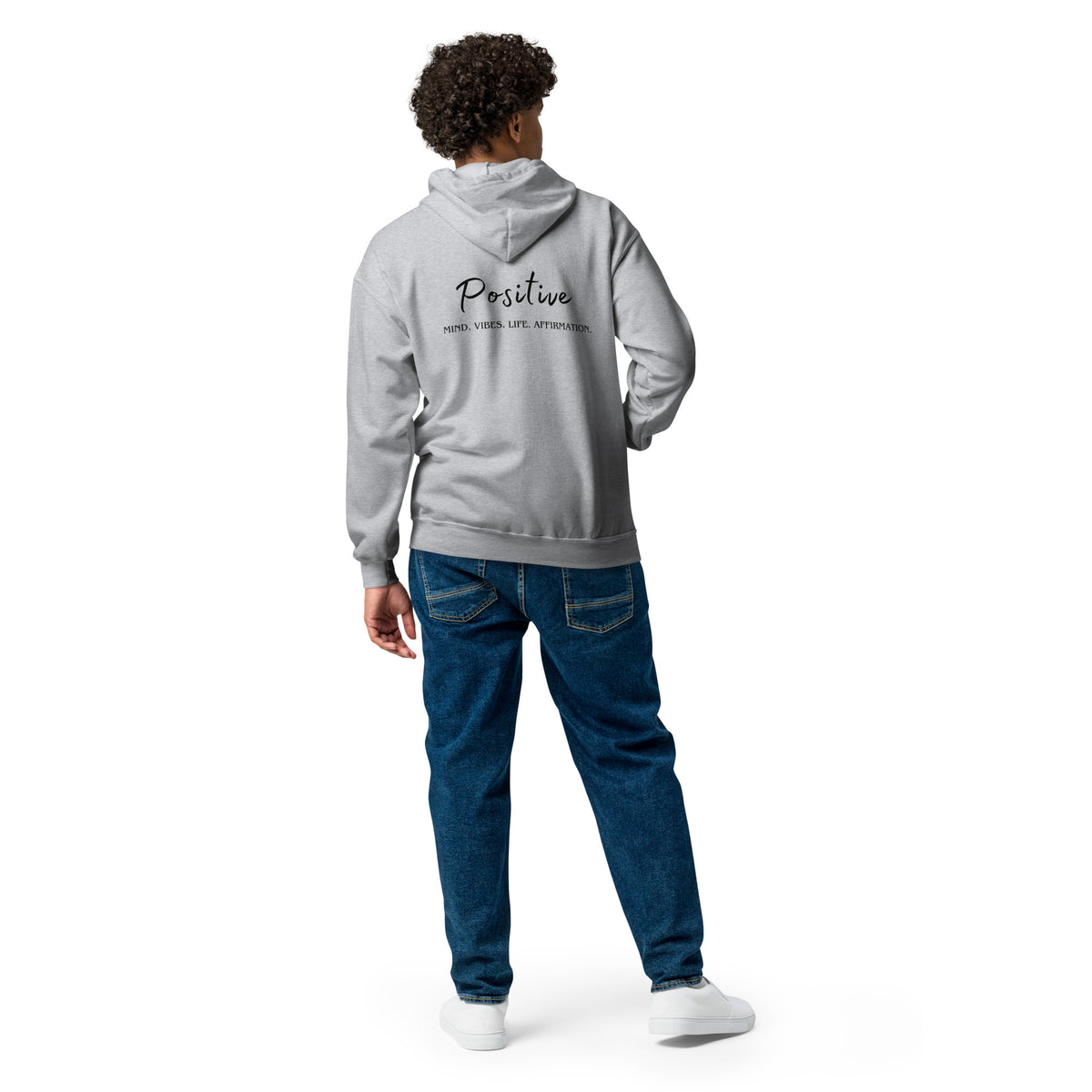 Positive Heavy blend zip hoodie