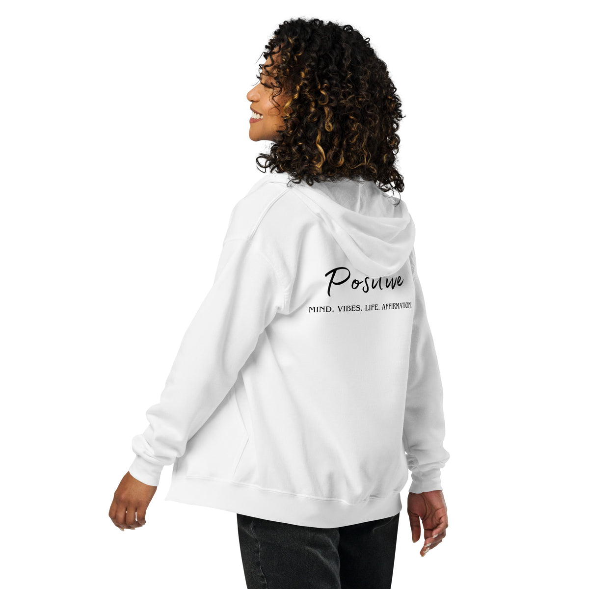 Positive Heavy blend zip hoodie