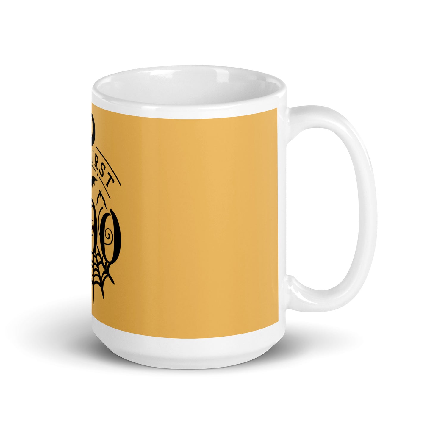 My First Boo Gold White glossy mug