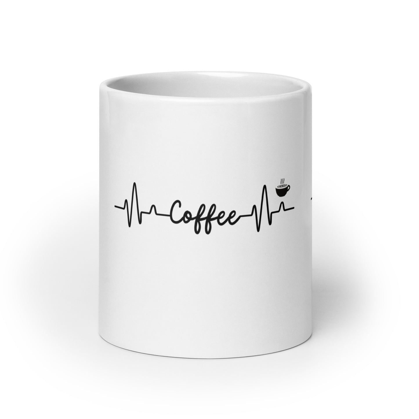 Coffee Heart White Glossy Mug