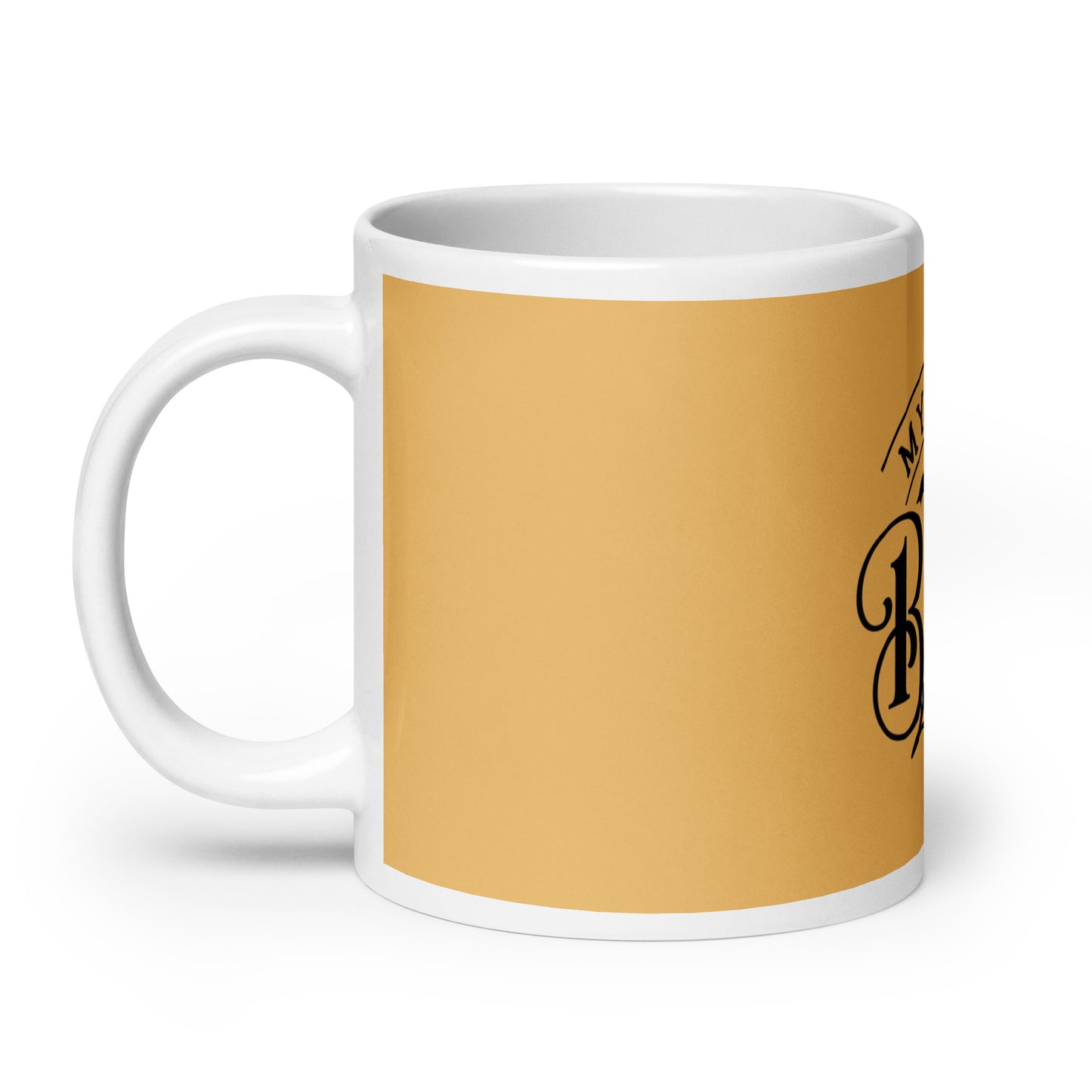 My First Boo Gold White glossy mug