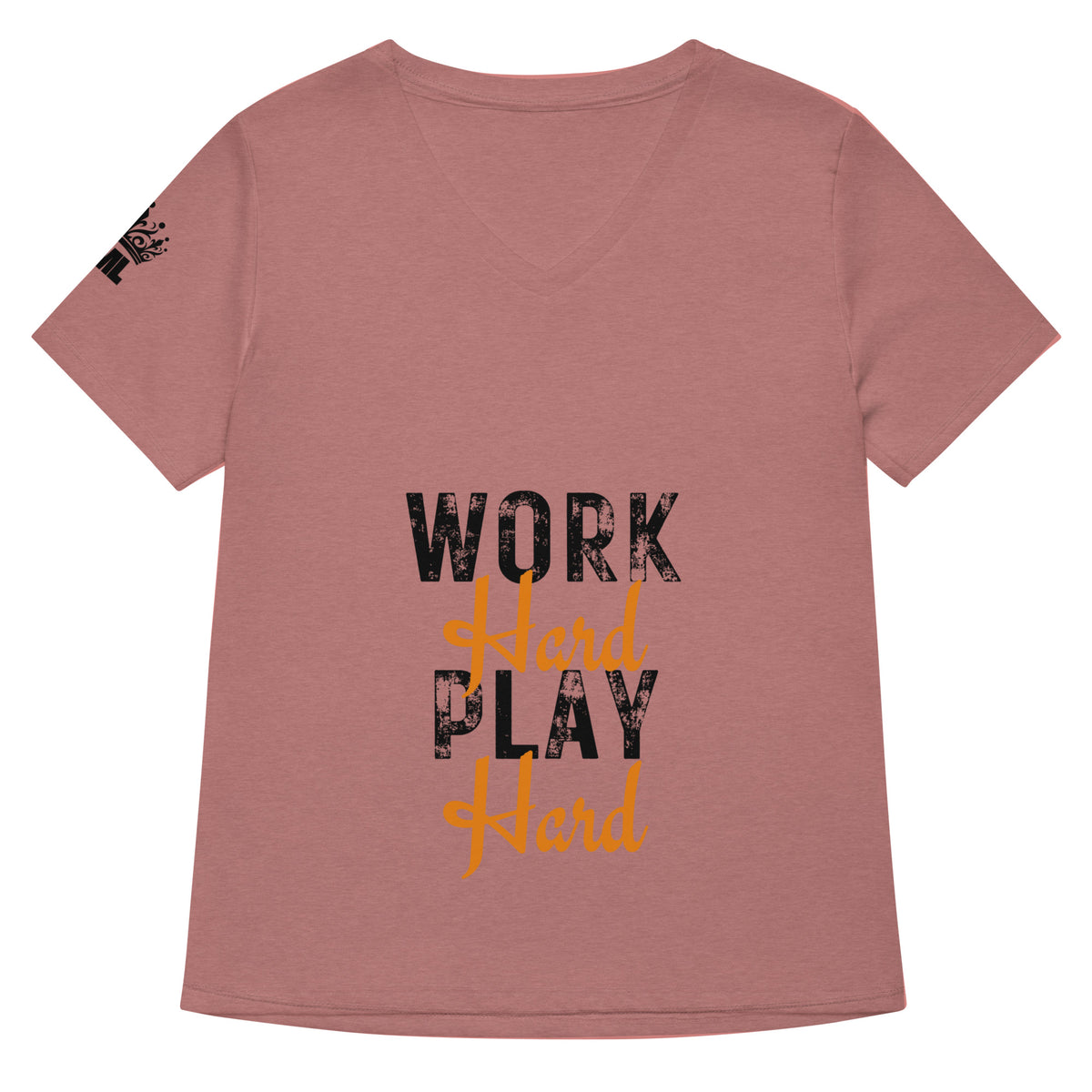 Work Hard Play Hard Women’s relaxed v-neck t-shirt