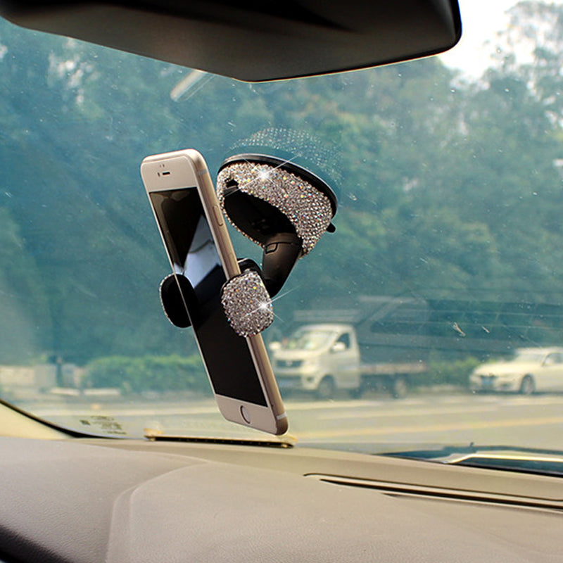 Car Phone Holder - Crystal Rhinestones