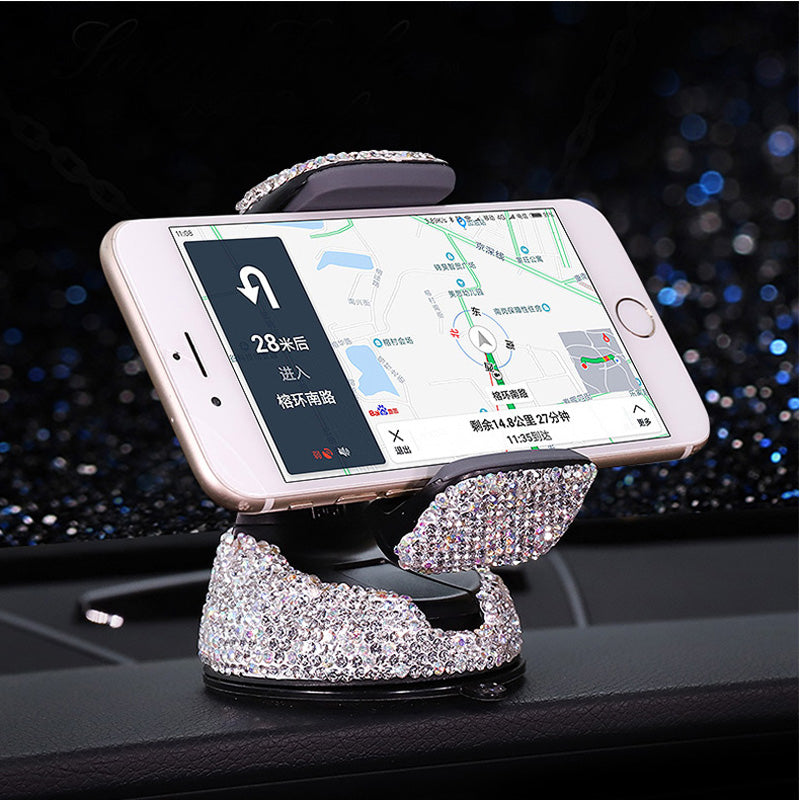 Car Phone Holder - Crystal Rhinestones