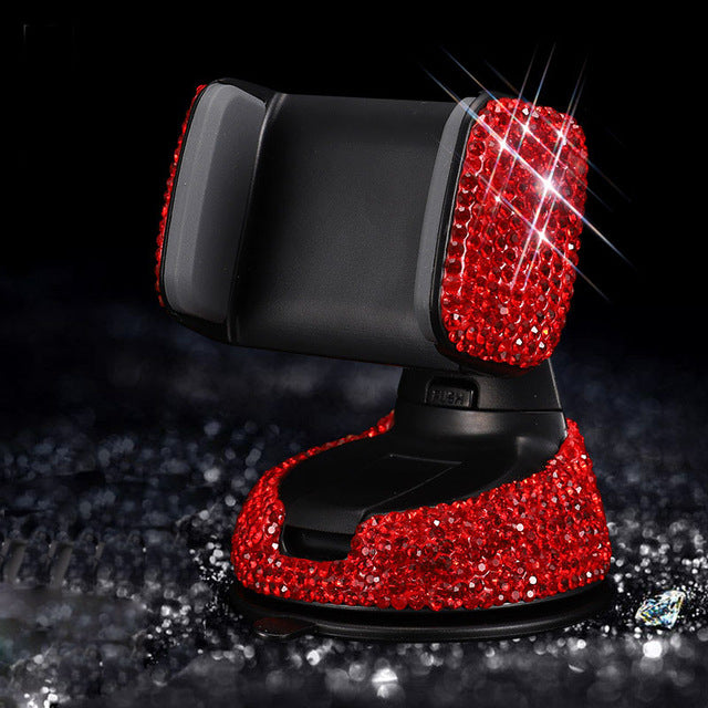 Car Phone Holder - Crystal Rhinestones