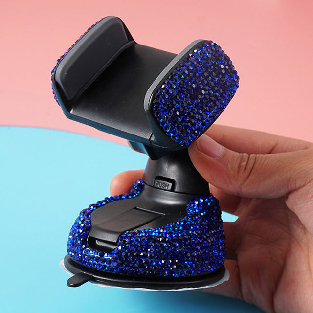 Car Phone Holder - Crystal Rhinestones