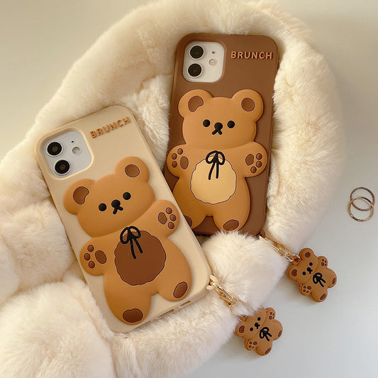 Cute Cartoon 3D Bear - IPHONE Phone case