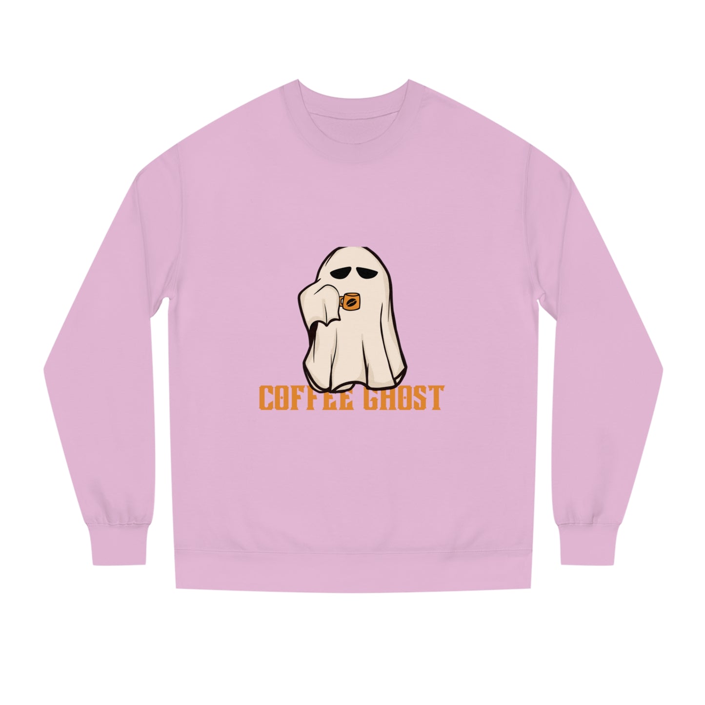 Halloween Coffee Ghost Neck Sweatshirt