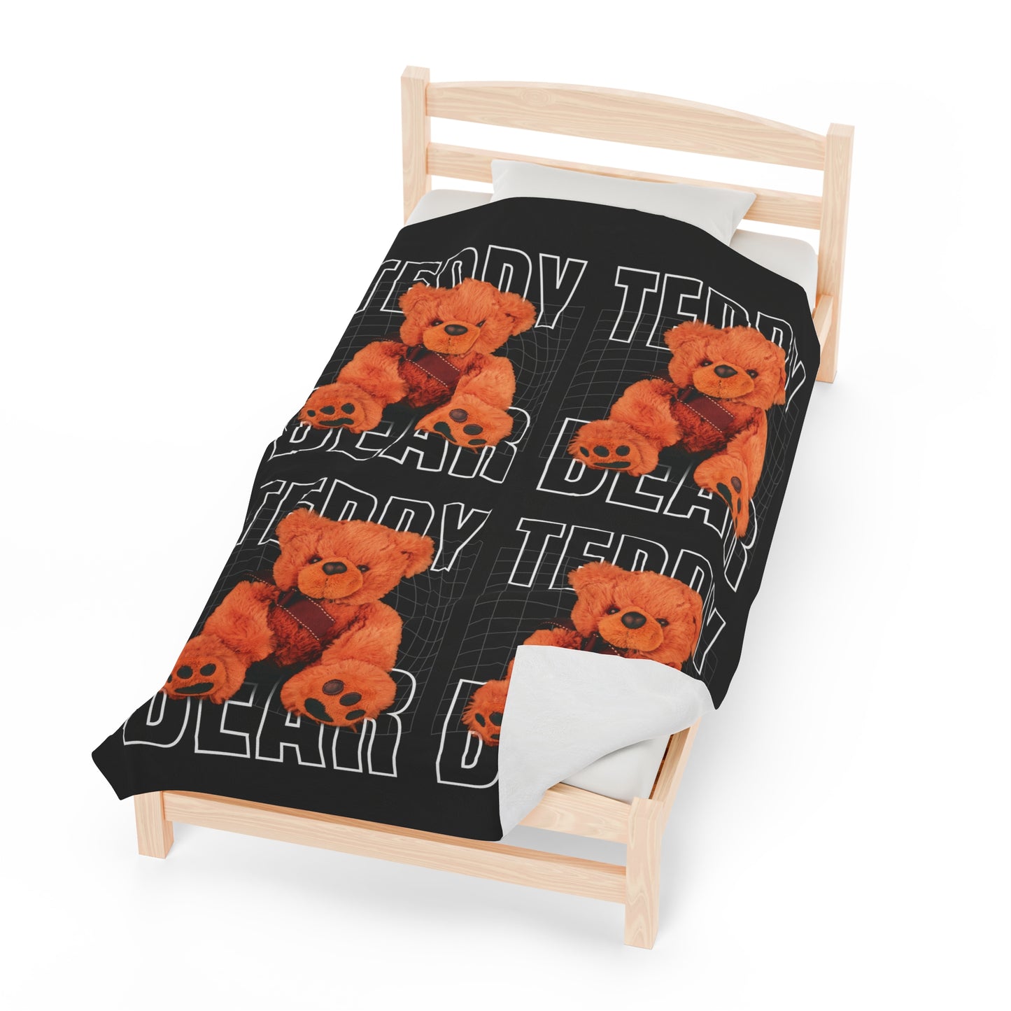 Teddy Bear Velveteen Plush Blanket