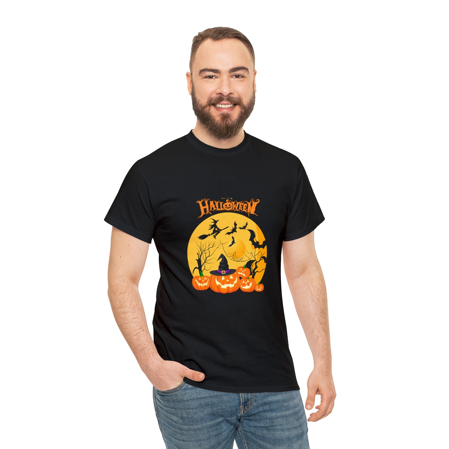 Halloween Pumpkin's Heavy Cotton Tee