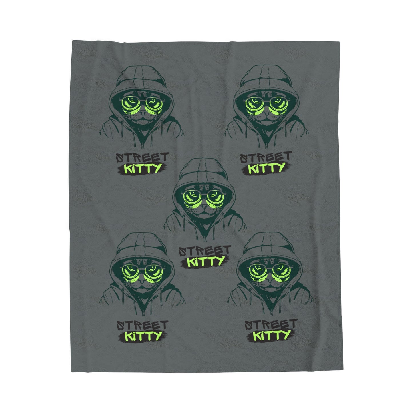 Street Kitty Velveteen Plush Blanket