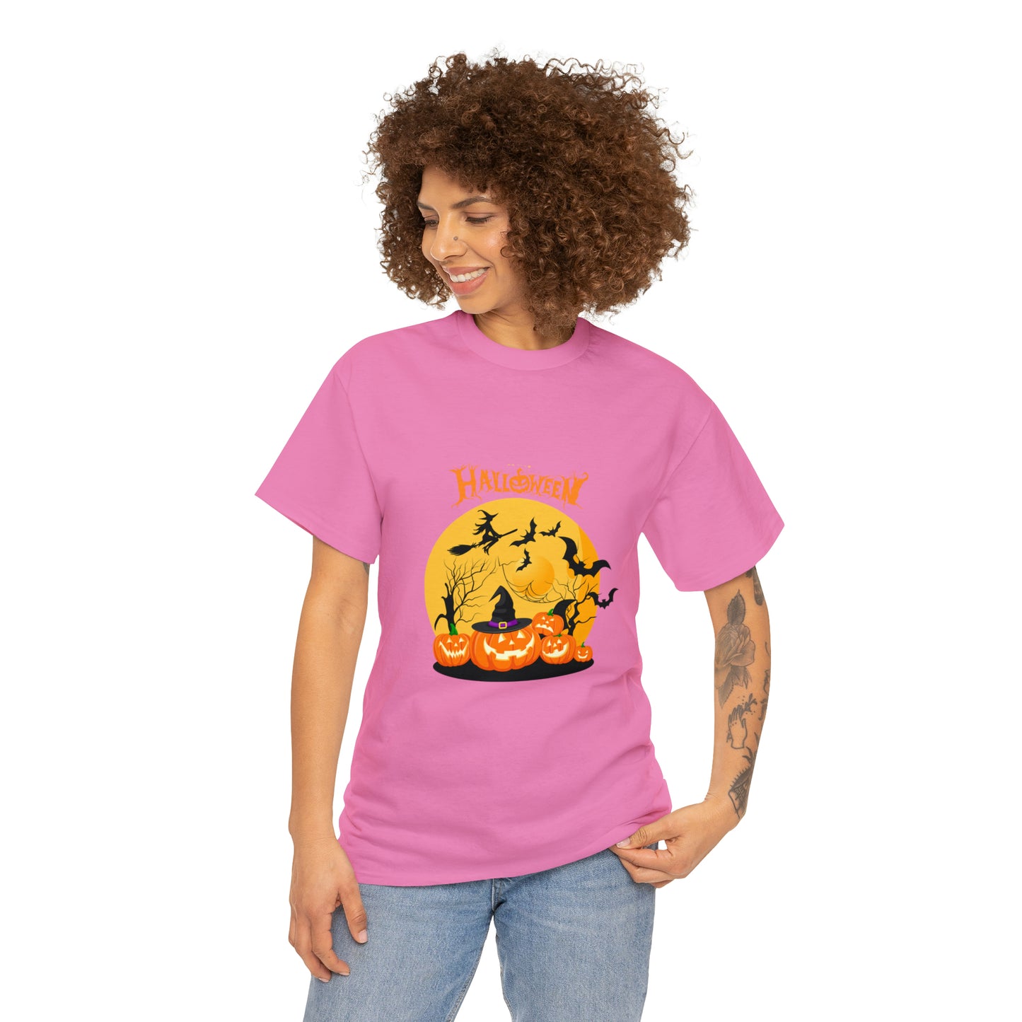 Halloween Pumpkin's Heavy Cotton Tee