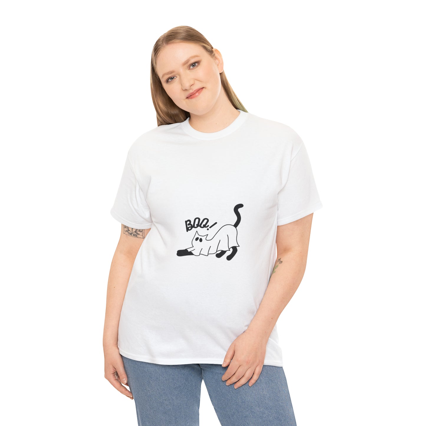 Boo Kitty Heavy Cotton Tee