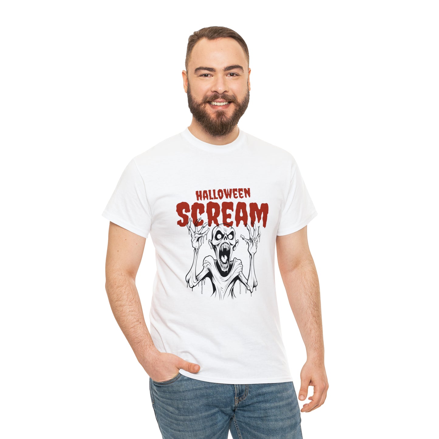 Halloween Scream Heavy Cotton Tee