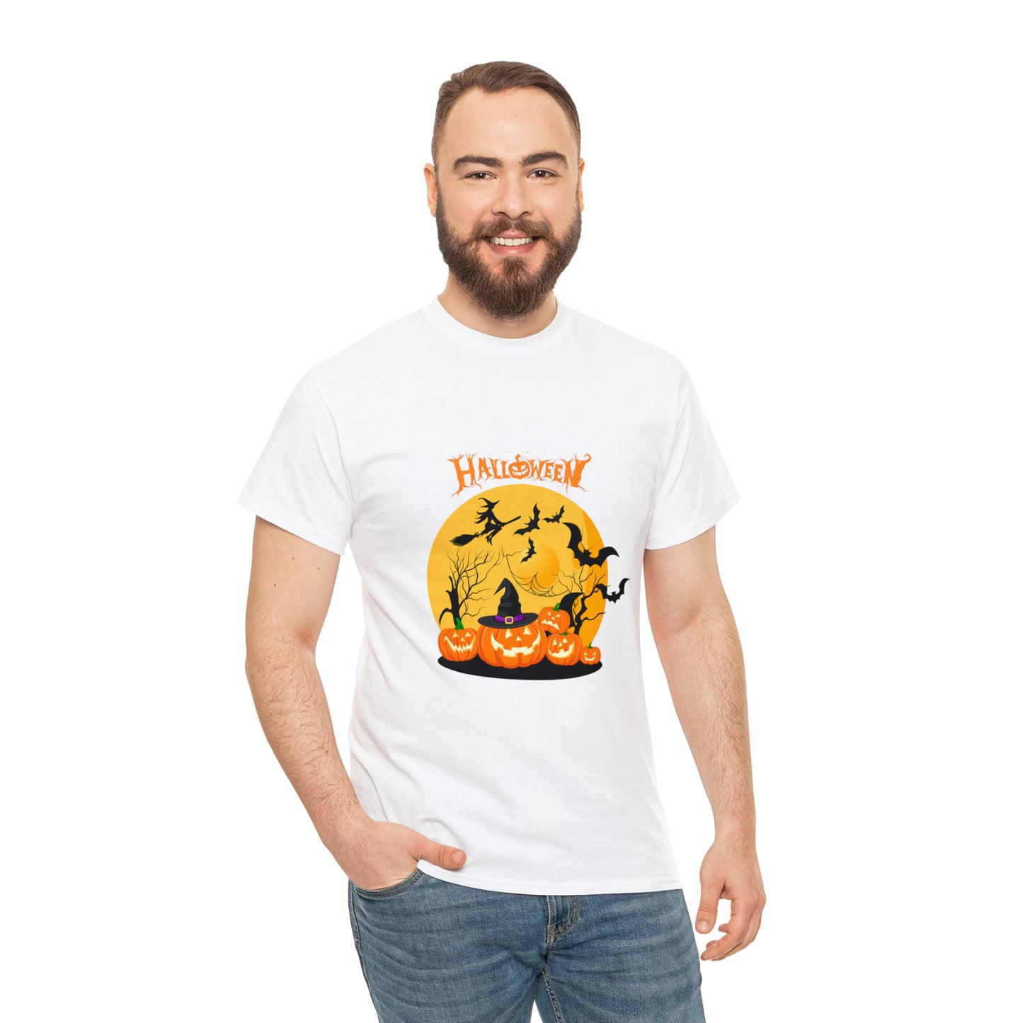 Halloween Pumpkin's Heavy Cotton Tee