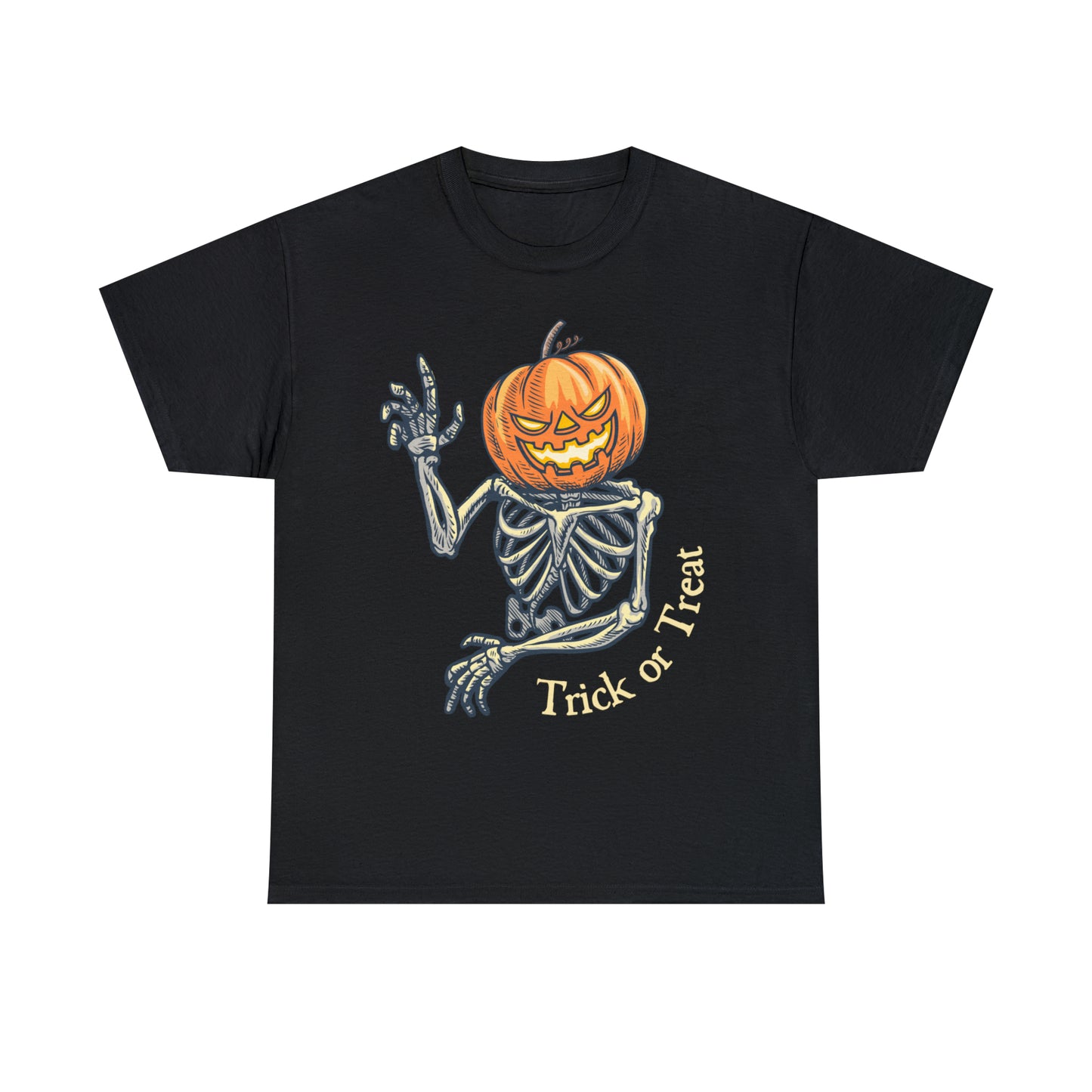 Trick or Treat Skeleton Heavy Cotton Tee