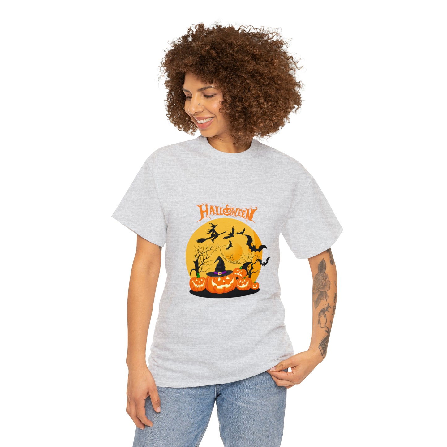 Halloween Pumpkin's Heavy Cotton Tee