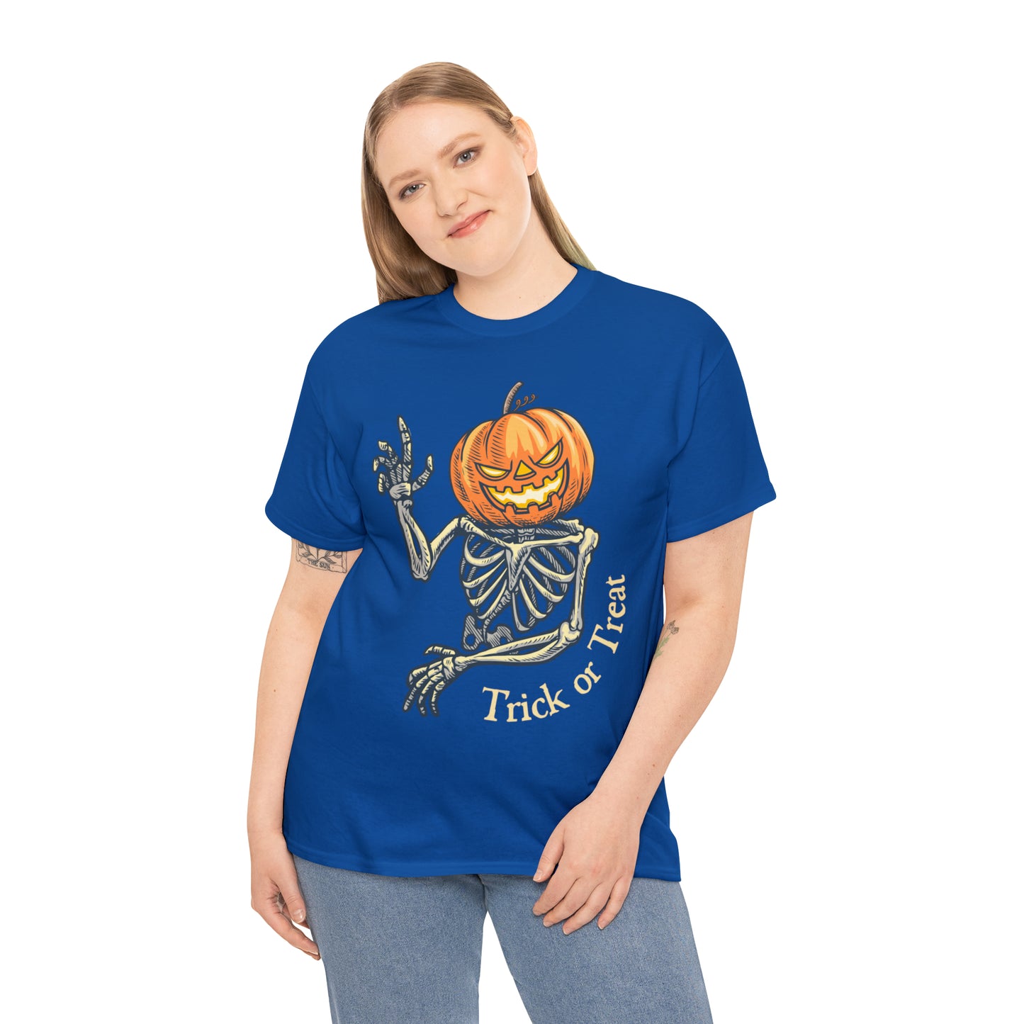 Trick or Treat Skeleton Heavy Cotton Tee