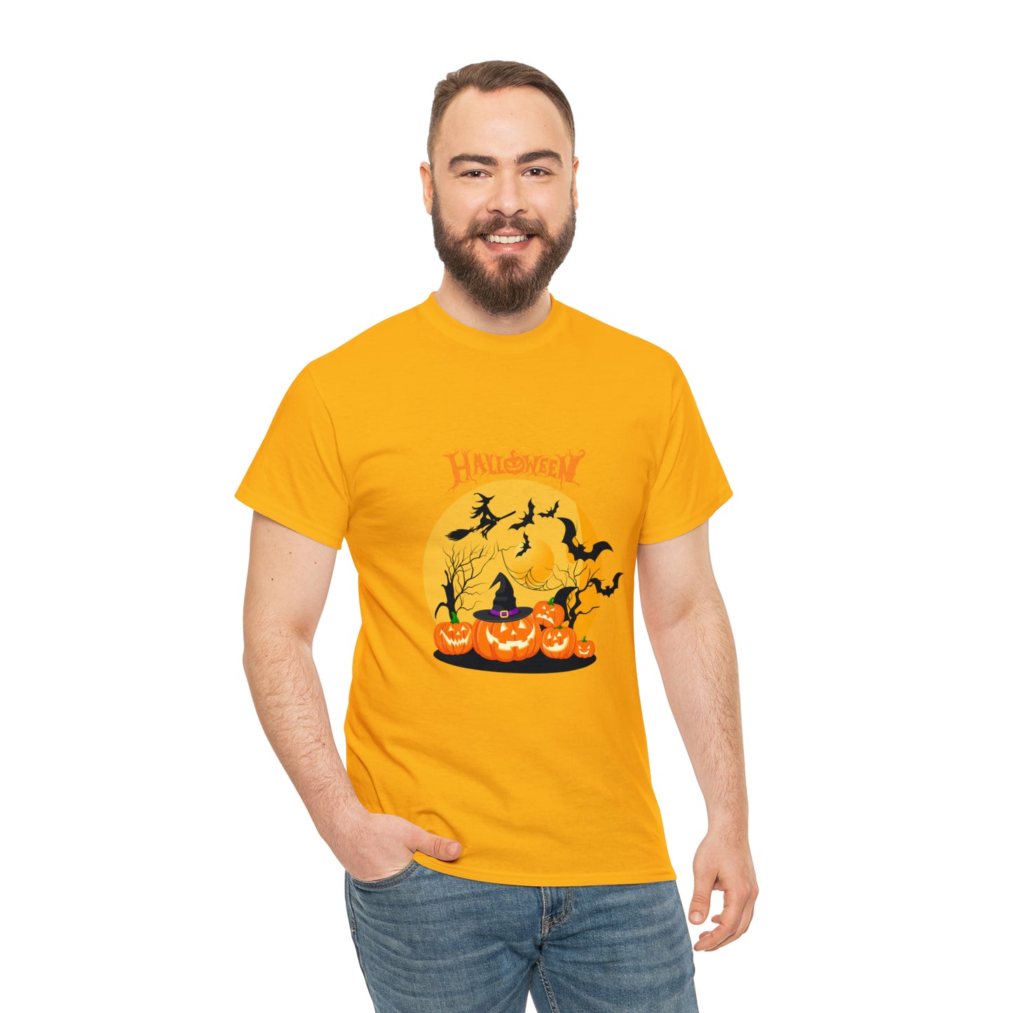 Halloween Pumpkin's Heavy Cotton Tee