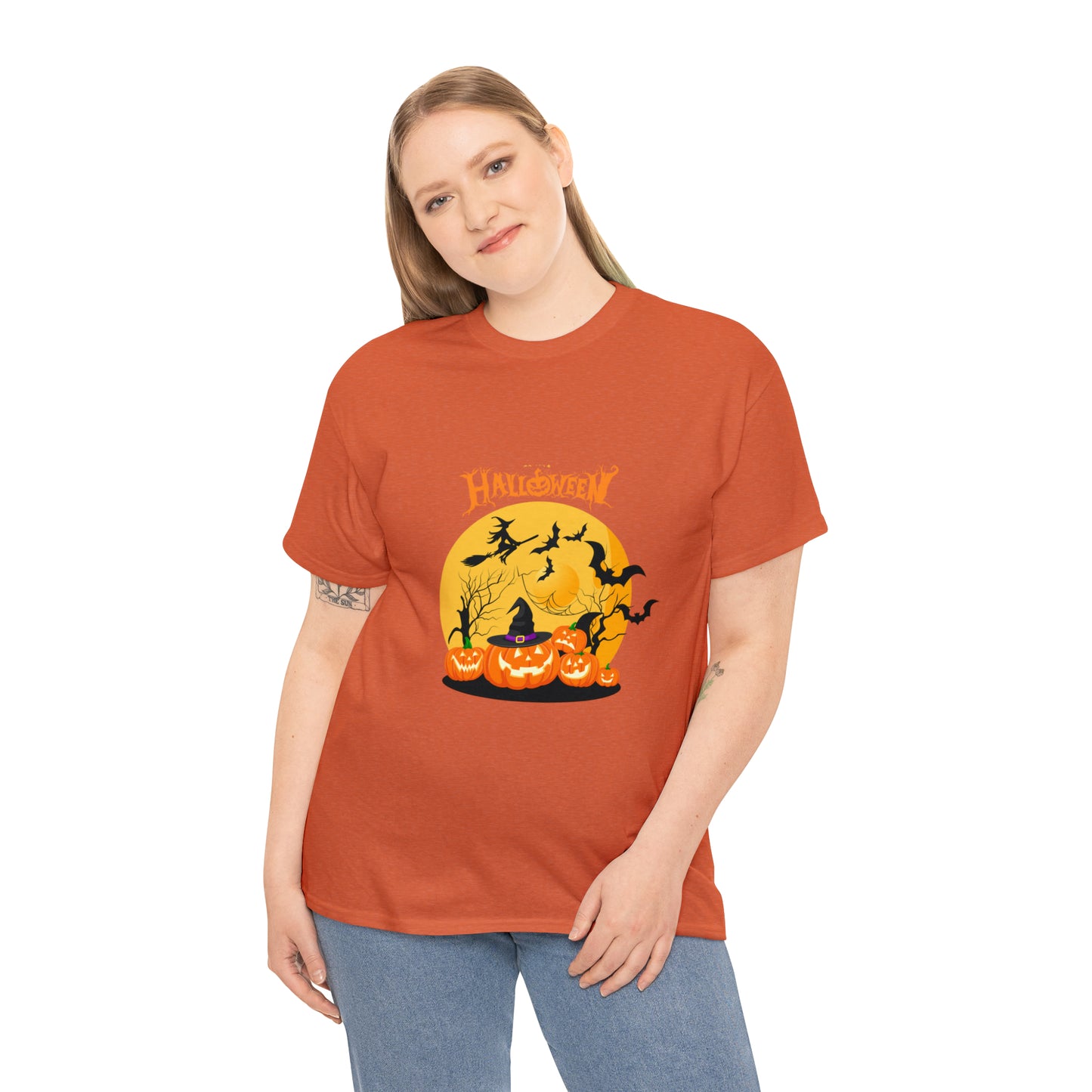 Halloween Pumpkin's Heavy Cotton Tee