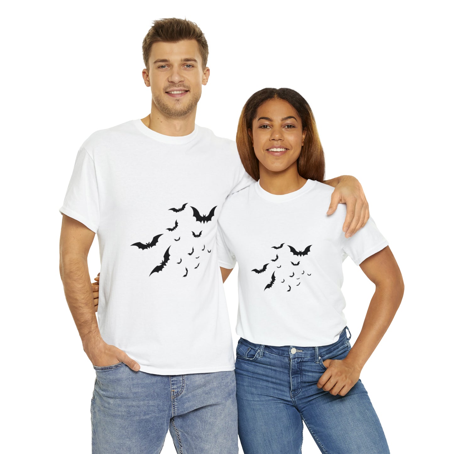 Halloween Bats Heavy Cotton Tee