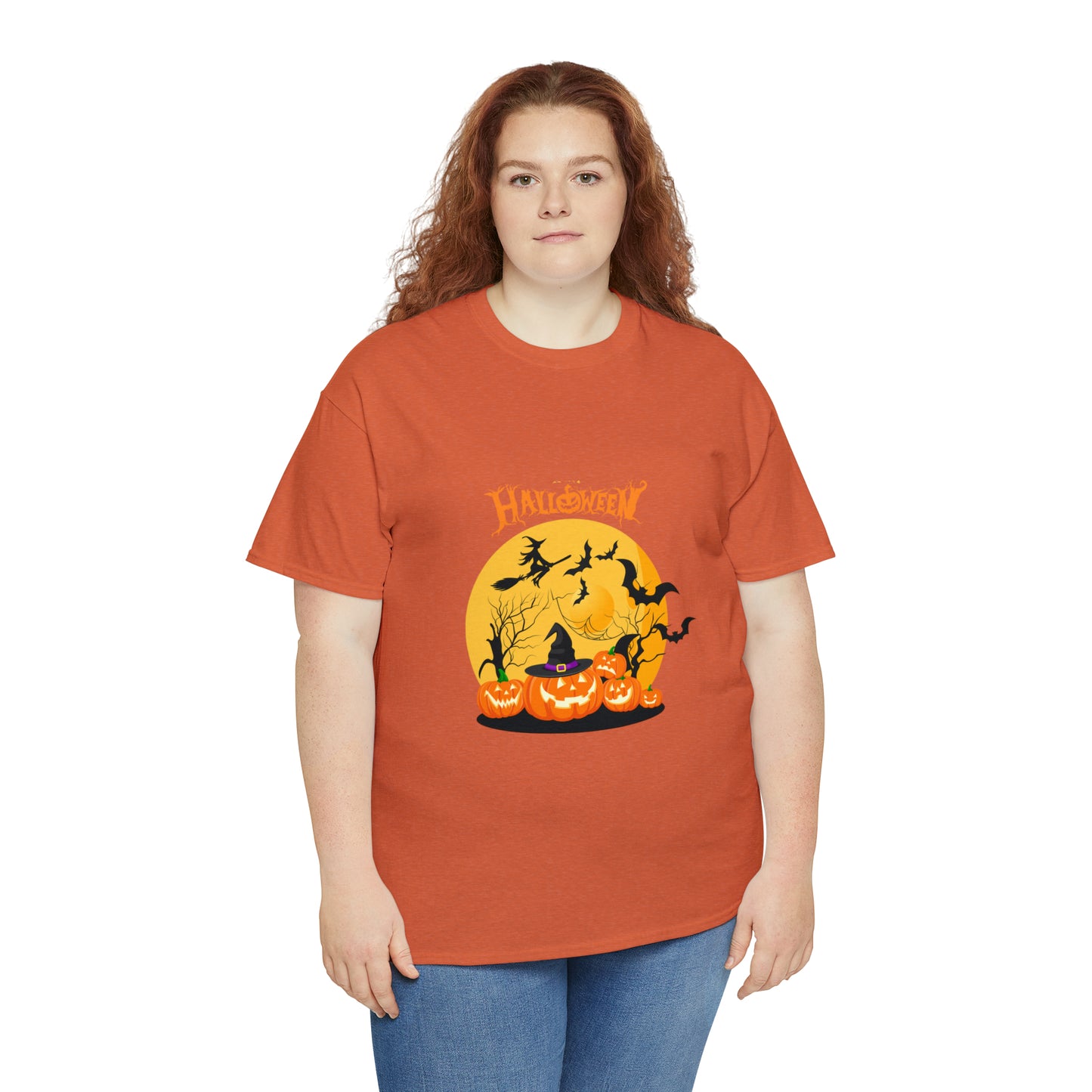 Halloween Pumpkin's Heavy Cotton Tee