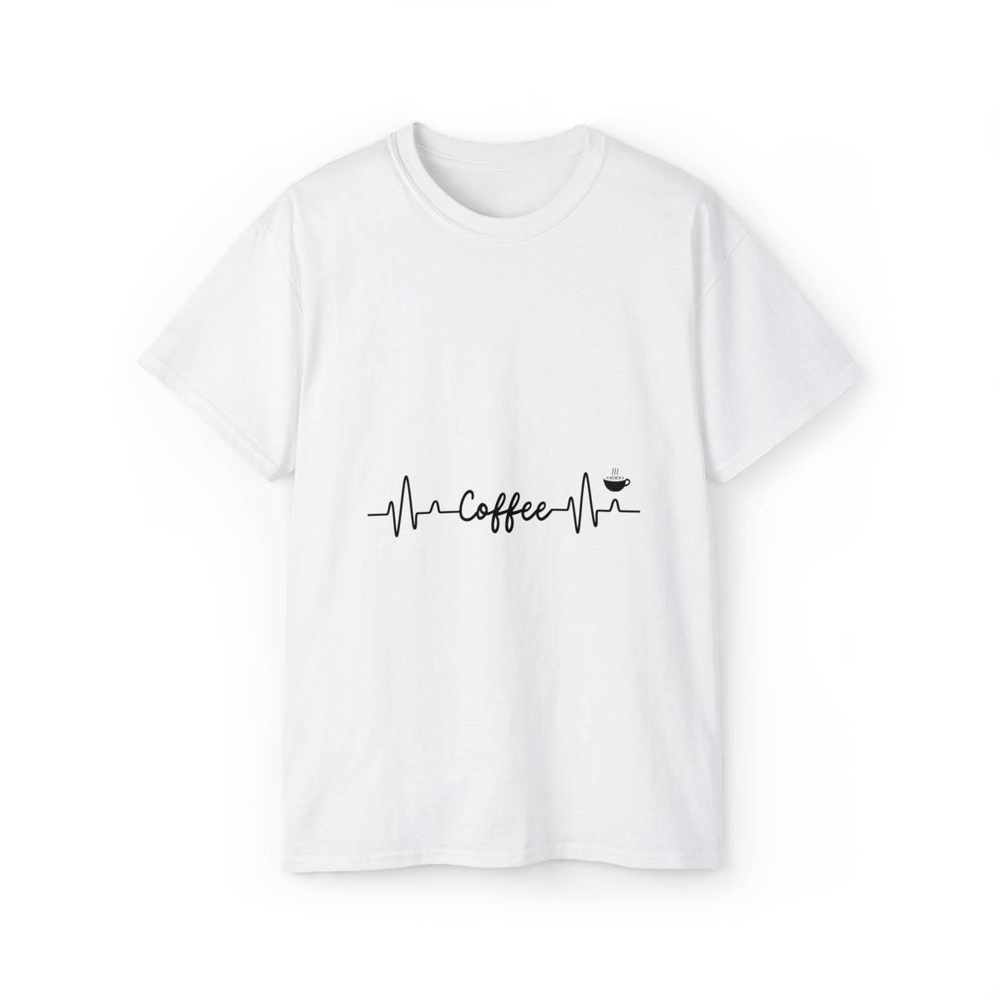 Coffee Heart Beat Ultra Cotton Tee