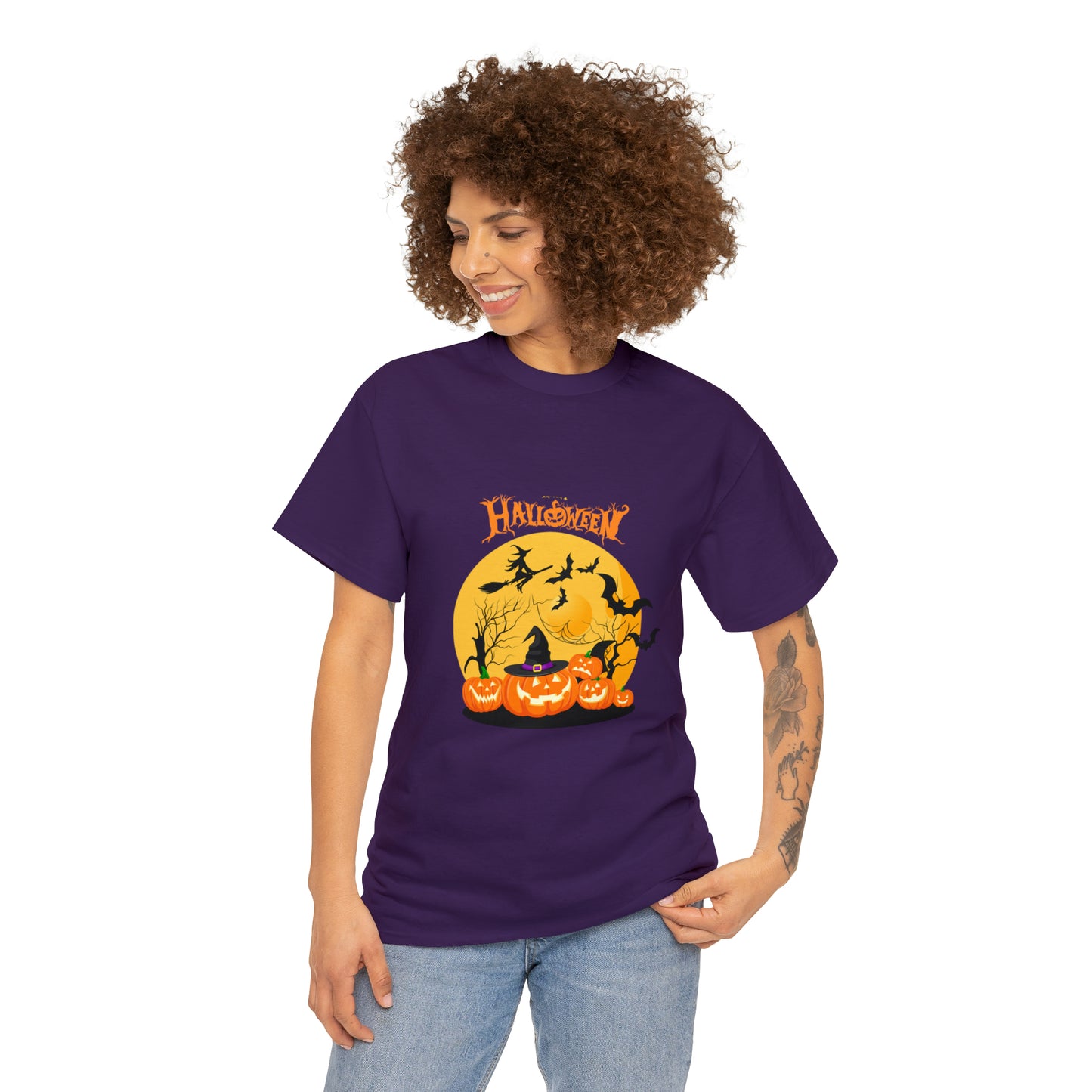 Halloween Pumpkin's Heavy Cotton Tee