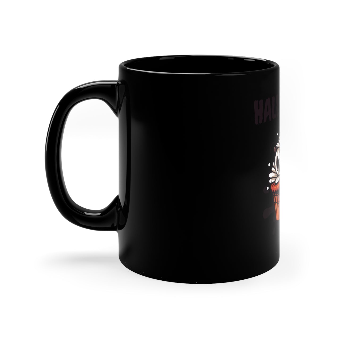 Halloween Pumpkin 11oz Black Mug