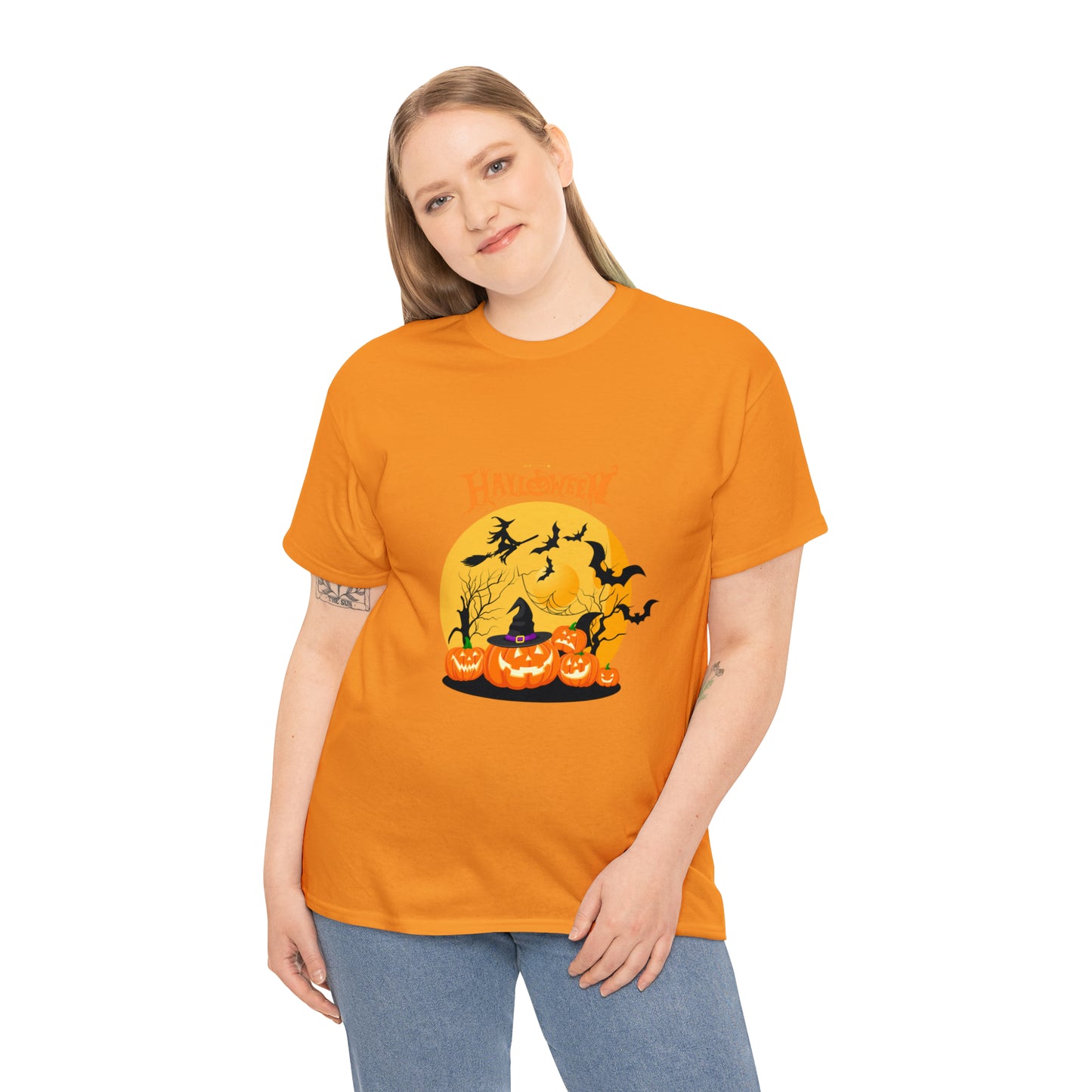 Halloween Pumpkin's Heavy Cotton Tee