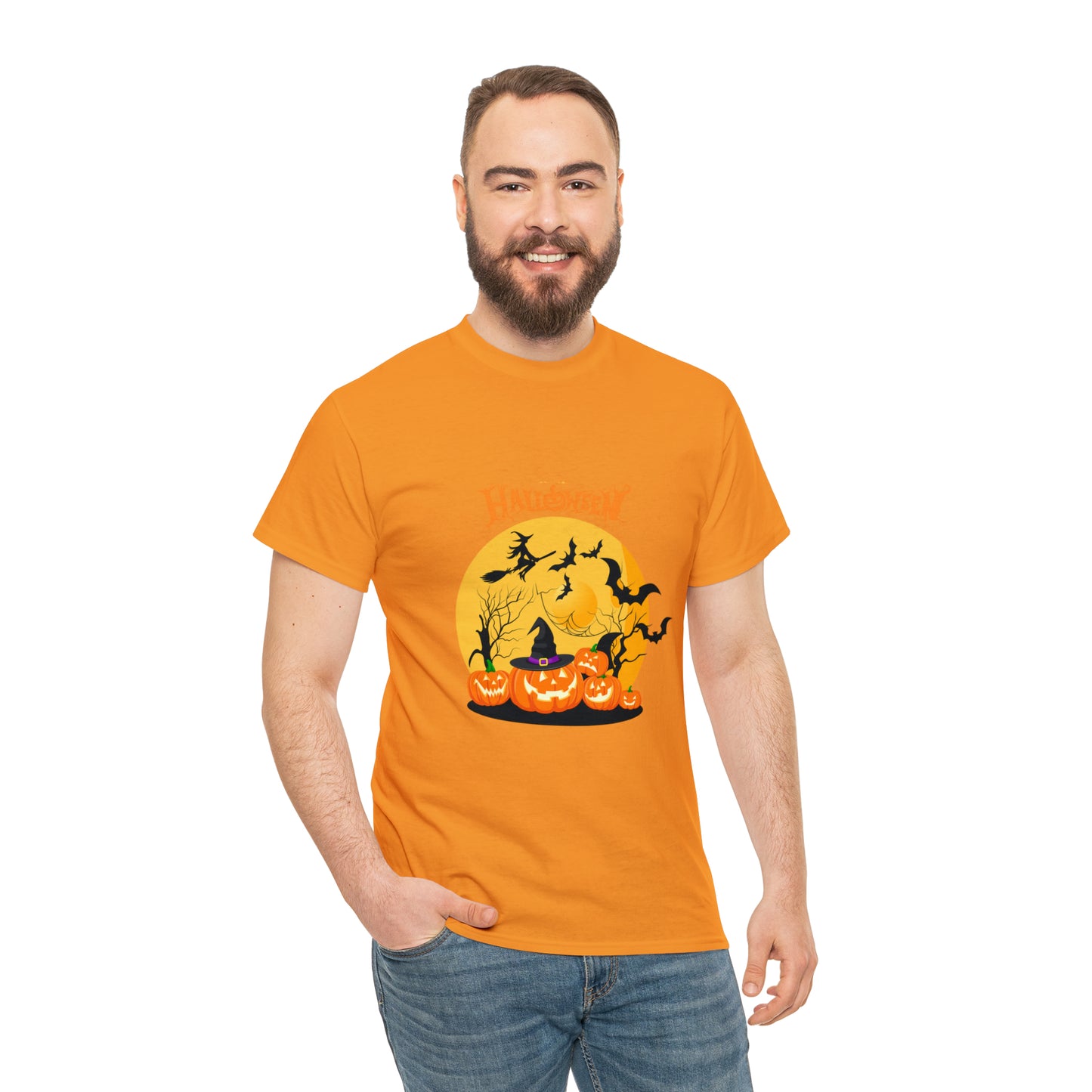 Halloween Pumpkin's Heavy Cotton Tee