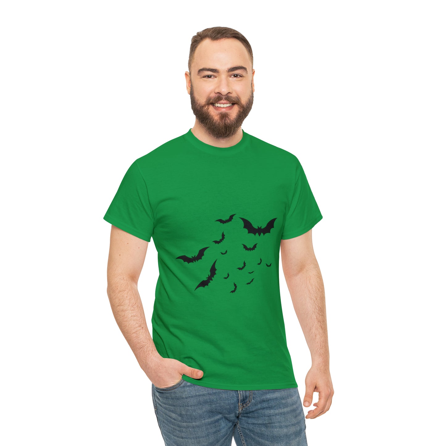 Halloween Bats Heavy Cotton Tee