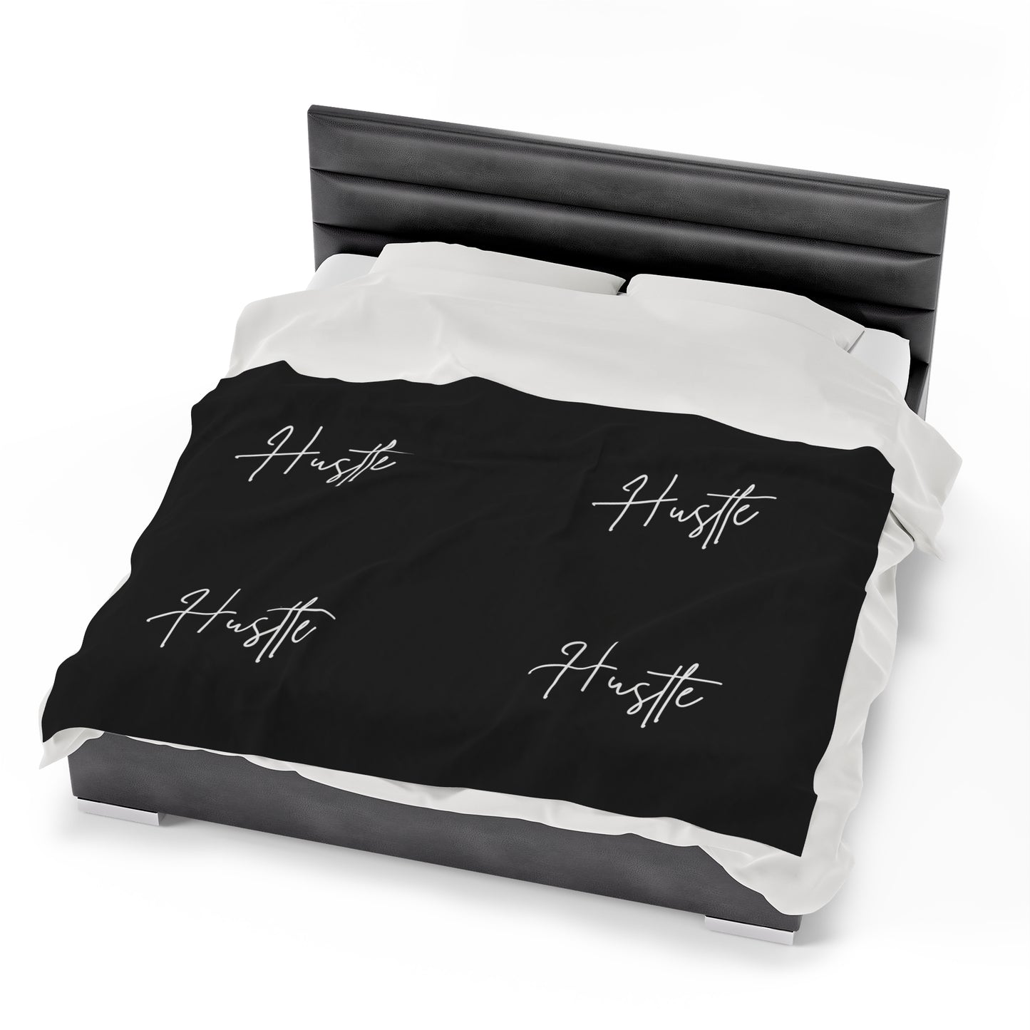 Hustle Velveteen Plush Blanket