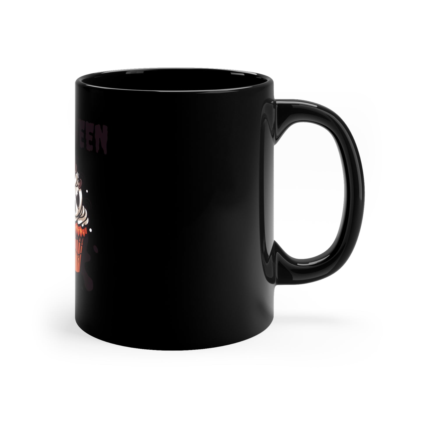 Halloween Pumpkin 11oz Black Mug