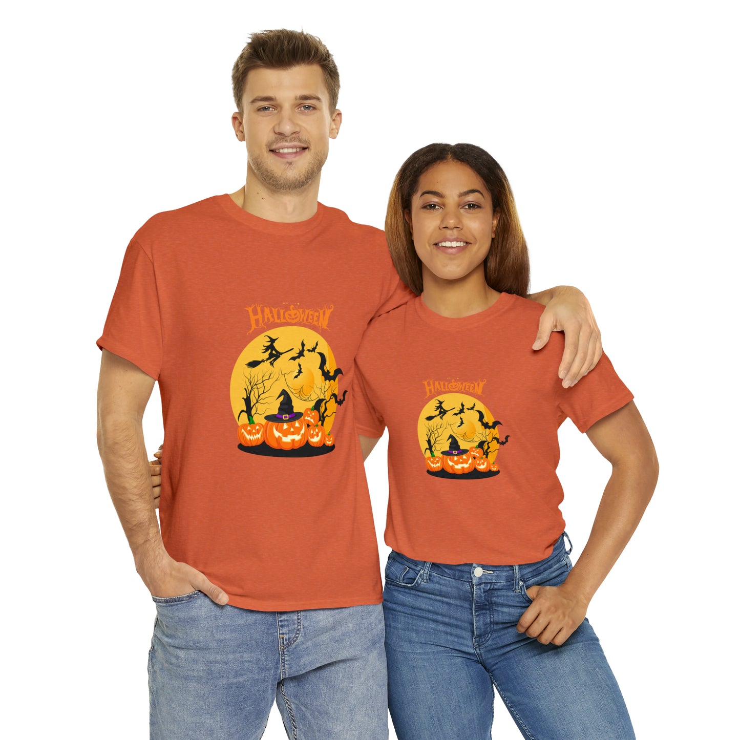 Halloween Pumpkin's Heavy Cotton Tee