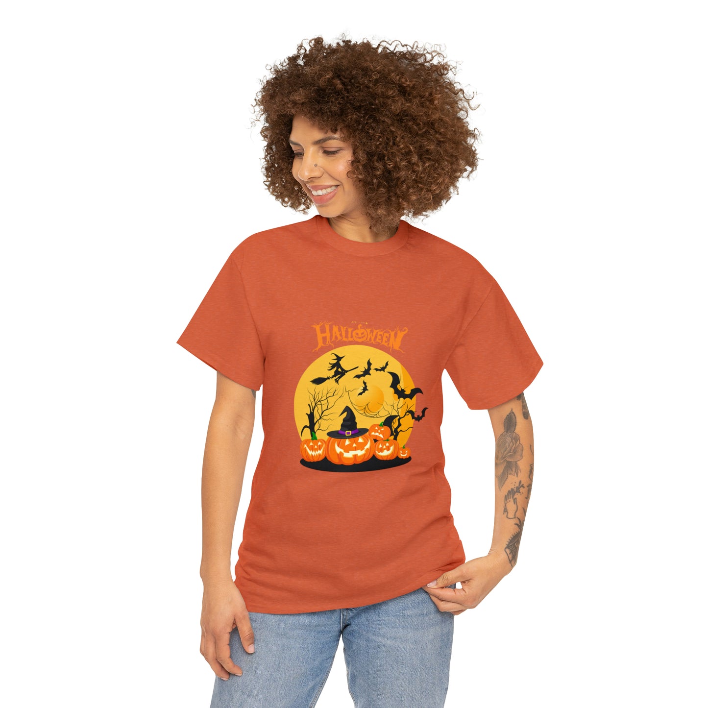 Halloween Pumpkin's Heavy Cotton Tee