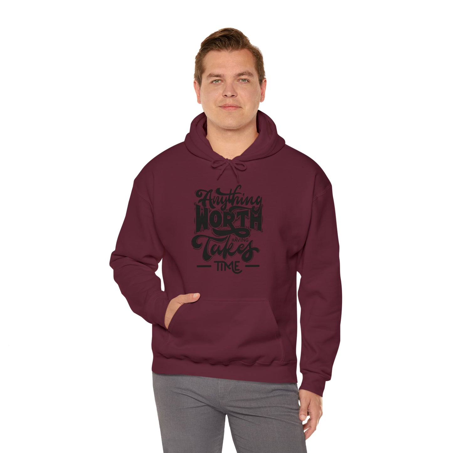 Anything Worth Heavy Blend™ Hooded Sweatshirt