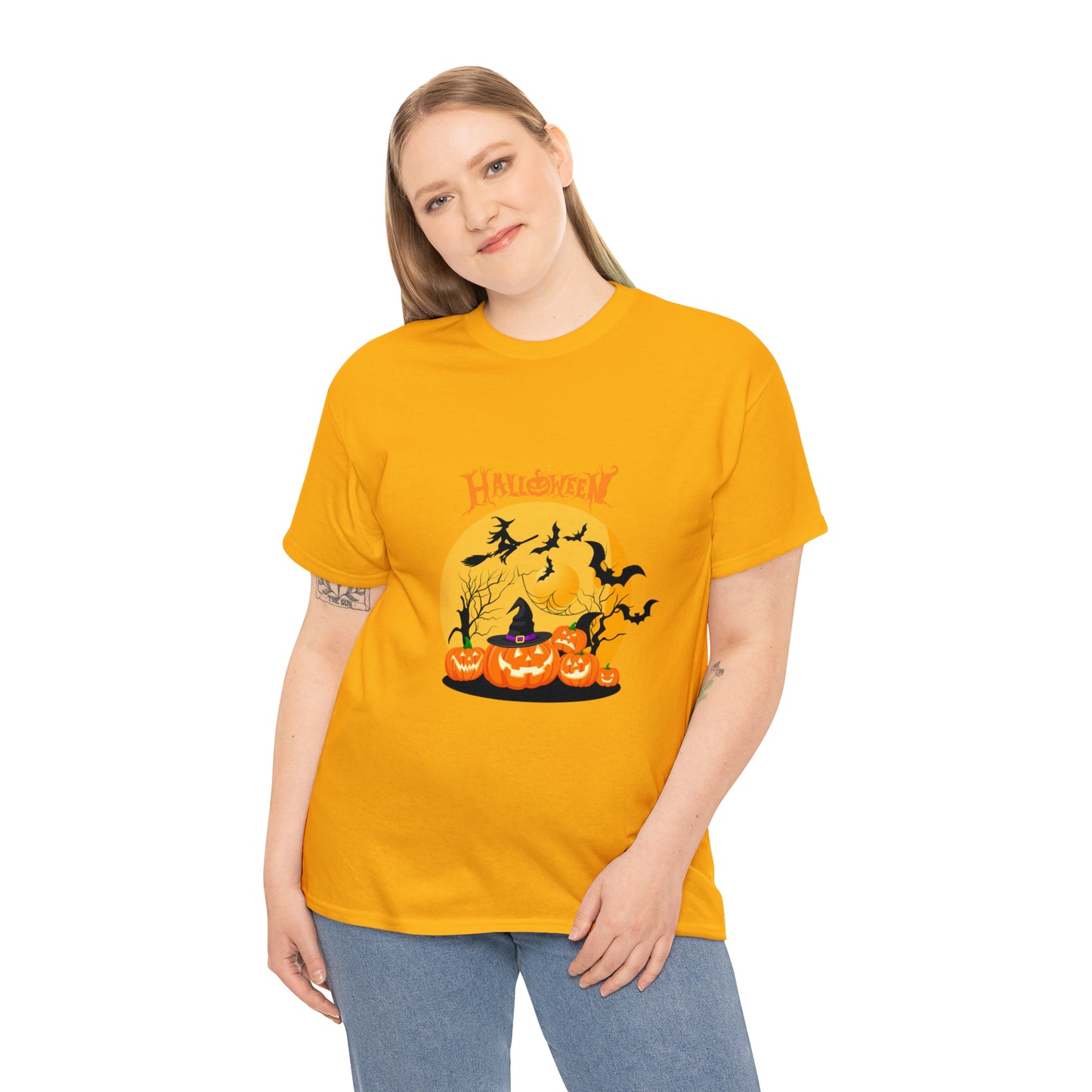 Halloween Pumpkin's Heavy Cotton Tee