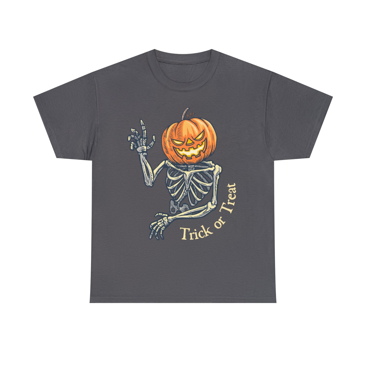 Trick or Treat Skeleton Heavy Cotton Tee