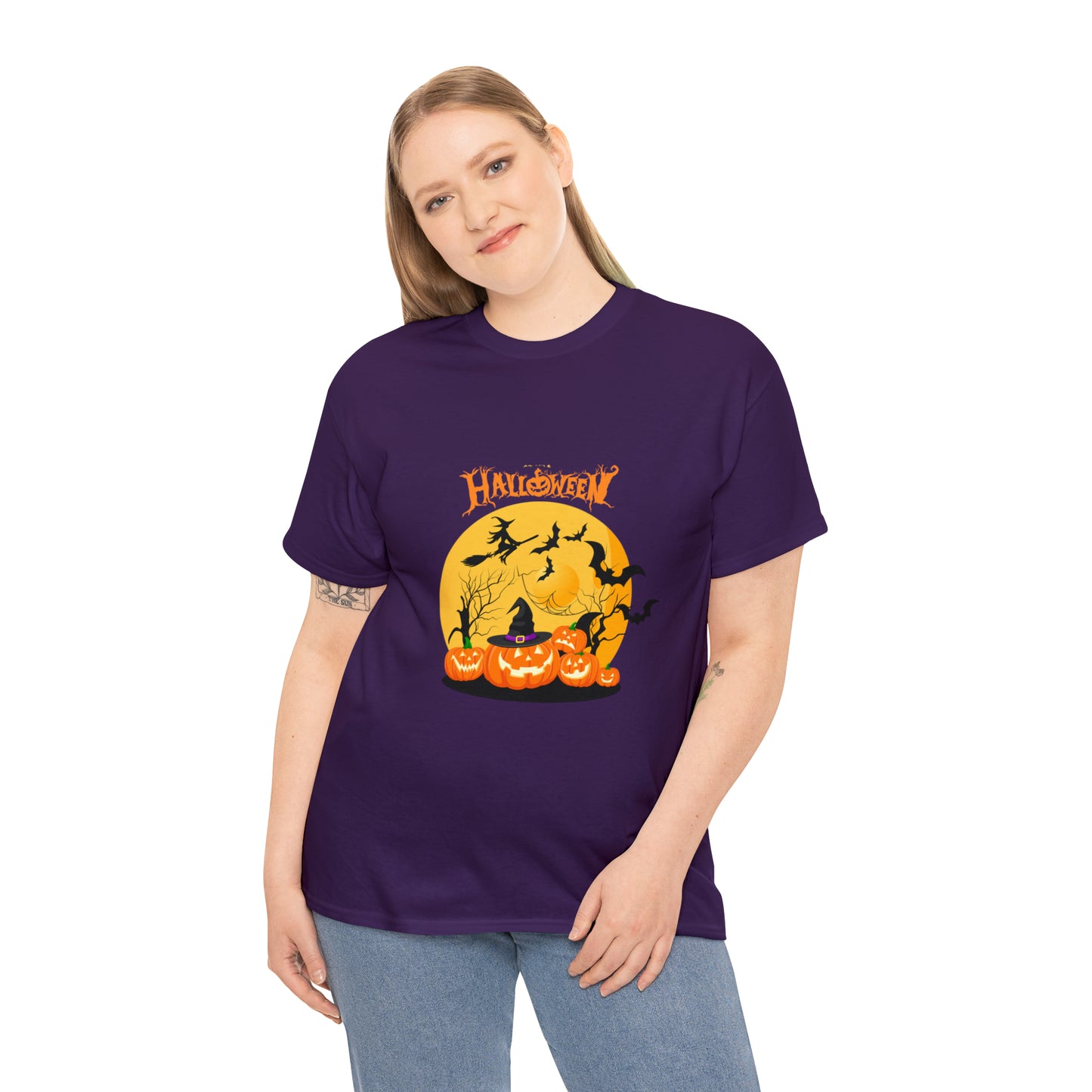 Halloween Pumpkin's Heavy Cotton Tee